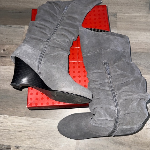 Boots, name-Naughty Monkey, grey suede - Picture 5 of 10